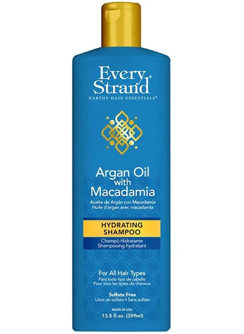 Every Strand Moisturizing Hair Conditioner with Argan and Macadamia Oil - 399 ml, Blue