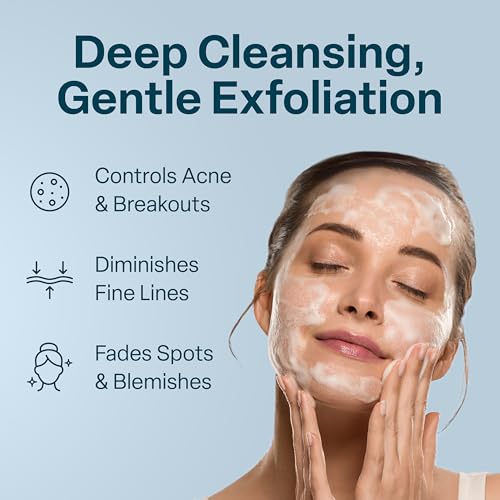 QRxLabs Glycolic Acid Face Wash Gel Cleanser Ingrown Hair Relief Dark Spot Correction Facial Exfoliator Oil Control Cleanser Unscented 6 Fl Oz - Image 5