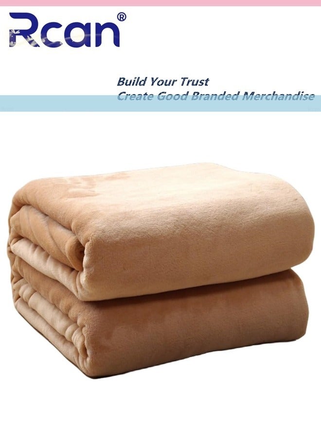 Rcan Fleece Blanket, Super Soft Bed Blanket Plush Comfort Plush Lightweight Flannel Blanket for Bed, Sofa, Couch, Travel, Camping 200*150 cm  - Image 2