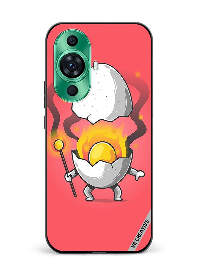 VR CREATIVE Protective Case Cover For Huawei nova 11 Pro Cute Fire Egg Design Multicolour - Image 1