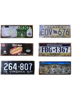 LINGWEI Wall Decoration Metal Poster Wall Plates Car Plate Art Poster Metal Decoration For Hom Vintage Metal Tin Sign Poster Plaque Bar Pub Club Tavern Wall Home Retro Decor  - Image 1