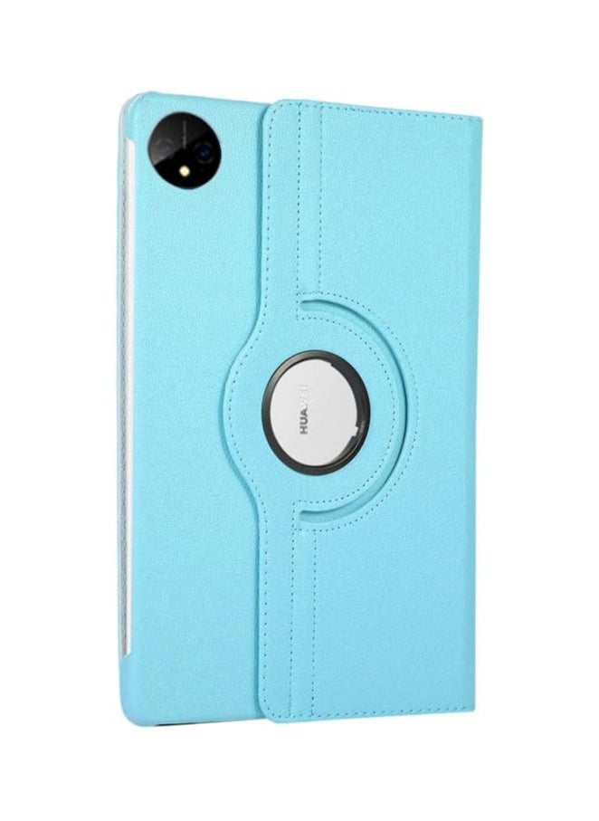 Compatible with Huawei MatePad Pro 12.2 inch 2024 Tablet PU Leather Cover Sleep Wake Function 360 Rotating Stand Protective Shell For MatePad Pro 12.2'' (Sky Blue)