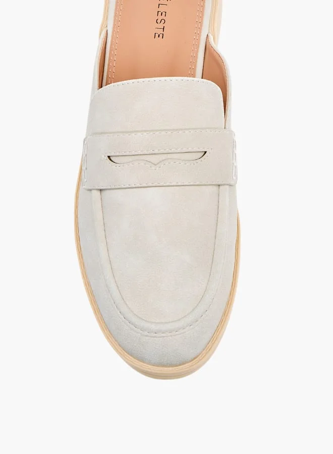 سيليست Womens Solid Slip-On Mules