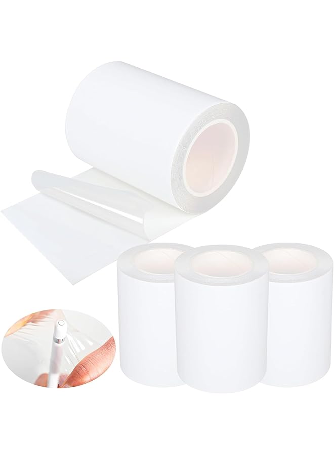 PROMASS Inflatable Patch Repair Kit, 4 Pcs 7 cm x 1 M Self Adhesive TPU Air Mattress Patch Kit Waterproof Roll Patch Tape for Bounce House Swimming Ring Inflatable Tent Canvas Canopy Tubes Air Bed  - Image 1