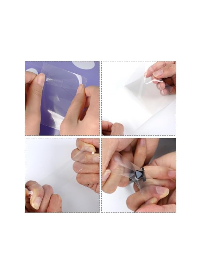 PROMASS Inflatable Patch Repair Kit, 4 Pcs 7 cm x 1 M Self Adhesive TPU Air Mattress Patch Kit Waterproof Roll Patch Tape for Bounce House Swimming Ring Inflatable Tent Canvas Canopy Tubes Air Bed  - Image 3