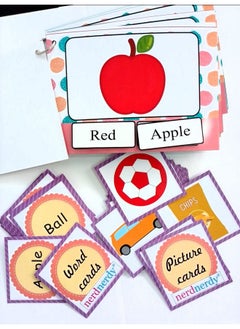 nerdnerdy NERDNERDY Building Communication & Early Reading Through Sight Memory Speech and Cognitive Development Expressive Language Useful for Children with Speech Delays English kit communication cards,word flash cards for kids BIS Certified (ISI Marked)  - Image 2
