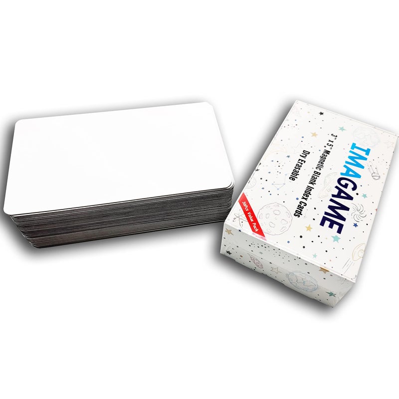 IMAGAME Dry Erase Magnets, Blank Magnetic Dry Erase Labels, 36-Pack, Erasable Magnets for Whiteboard, Multipurpose White Magnetic Labels to Write On for Classroom, Home, Education, Office, 3" x 5" - Image 4