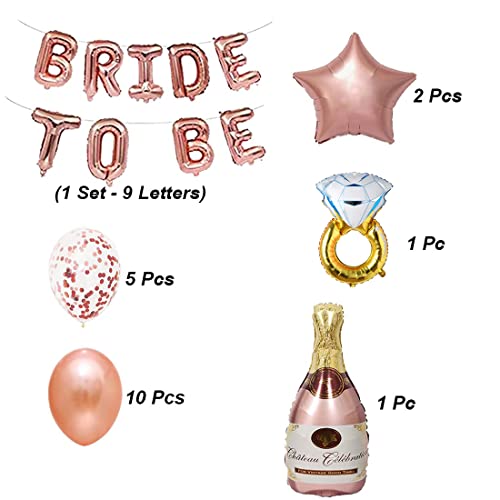 SOI Bride To Be Decoration Set Combo - 28Pcs With Bride To Be Mylar Balloon | Bachelorette Party Decorations | Bride To Be For Bachelorette Party | Bridal Shower Decorations | Bride To Be Combo - Image 4