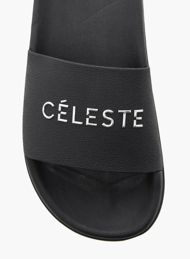 Celeste Women's Logo Detail Slip-On Slides