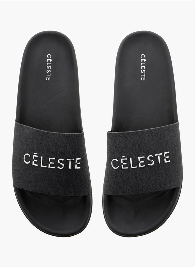سيليست Women's Logo Detail Slip-On Slides