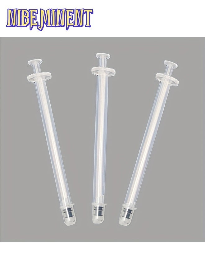 NIBEMINENT 3PCS Slim Round-Tip Gel Applicators, Needle-Free Safe Design, for DIY Beauty, Lab, Industrial Liquid Transfer - Image 2