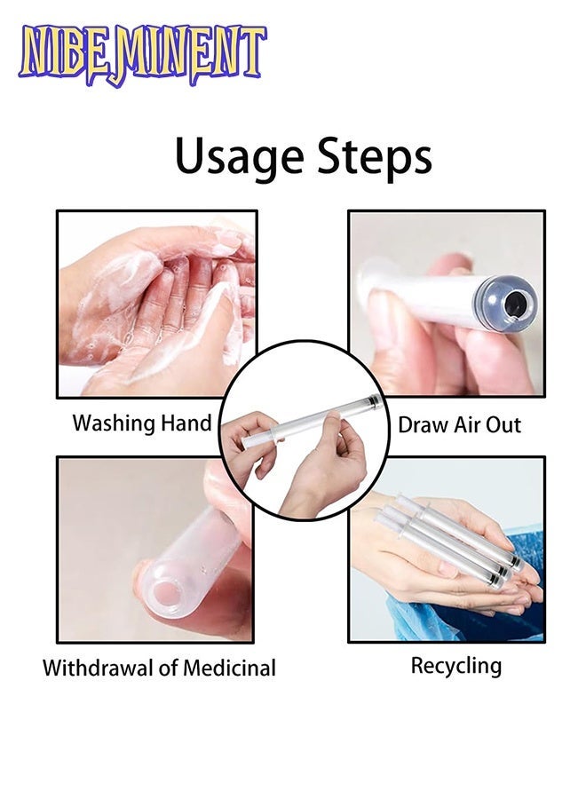 NIBEMINENT 3PCS Slim Round-Tip Gel Applicators, Needle-Free Safe Design, for DIY Beauty, Lab, Industrial Liquid Transfer - Image 4