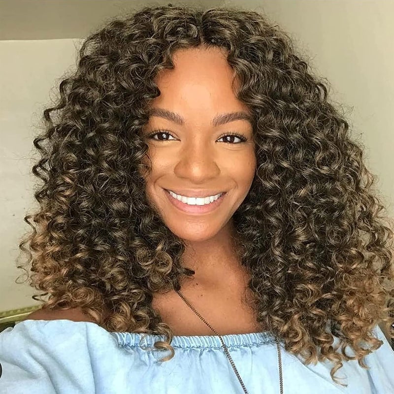 إييريا 7 عبوات من شعر الحياكة GoGo Curl، بطول 10 بوصات، مجعد وقصير، مناسب للنساء، لاستخدامه على الشاطئ مع تصميمات موجية وتموجات عميقة، مع إمكانية ربط الشعر بأشكال مختلفة (10 بوصة، لون T1B/27) - Image 1