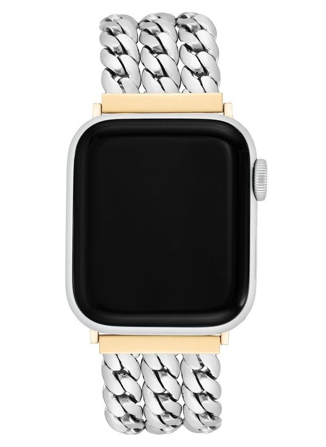 ANNE KLEIN - Fashion Chain Bracelet for Apple Watch Secure, Adjustable, Apple Watch Band Replacement, Fits Most Wrists - Image 1