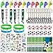 BANBALLON Soccer Party Favors Supplies Set With 80PCS Soccer Theme Birthday Party Decorations Gift Toy Stickers Eraser Silicone Wristbands Soccer Ball Keychains Whistle Prefect for Football Party Gifts Bags - Image 3