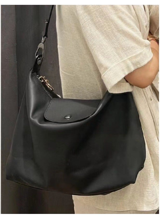 Fashion Lightweight Shoulder Bag for Women, Black, Comfortable Adjustable Strap Handbag for Daily Use - Image 4