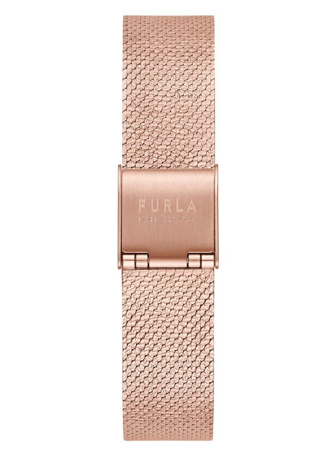 Furla Furla Watches Women's Quartz Dress Watch with Stainless Steel Strap, Rose Gold, 14 (Model: WW00022003L3), Rose Gold - Image 3