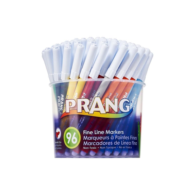 Prang Classic Washable Markers Fine Tip Assorted Colors 96Carton 80796