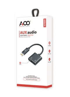 2 In 1 3.5 mm Headphone Jack And Lightning Charging Adapter For iPhone 8, X, 11, 12, 13, 14 from Lightning output to two Lightning + Aux inputs, supports charging and listening to music at the same time.