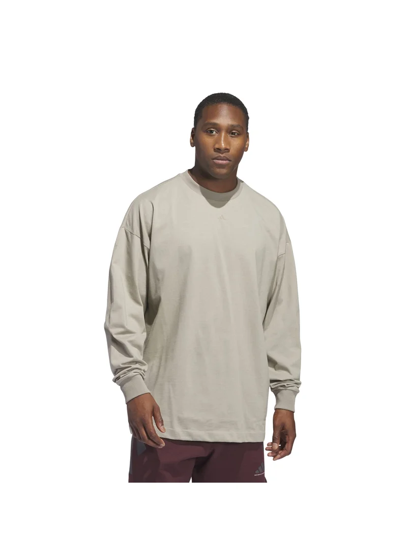 Adidas adidas ADI BB LS TEE Beige Originals Unisex T-SHIRTS