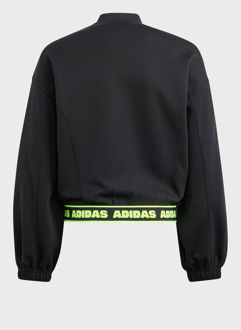 Adidas Dance Full-Zip Crop Hoodie Kids