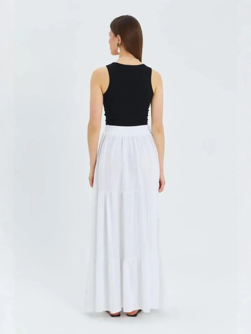 MixRay Mixray Maxi Cotton Skirt