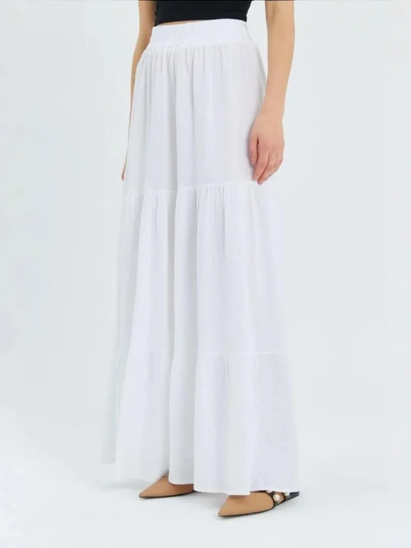 MixRay Mixray Maxi Cotton Skirt