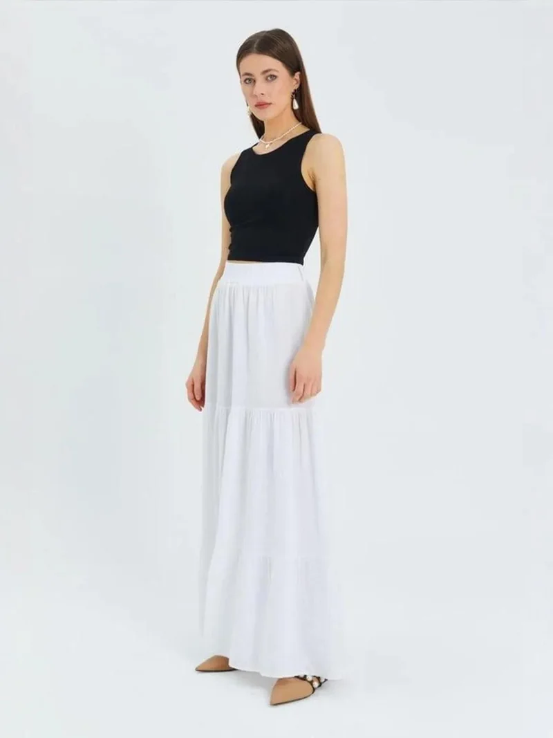 MixRay Mixray Maxi Cotton Skirt