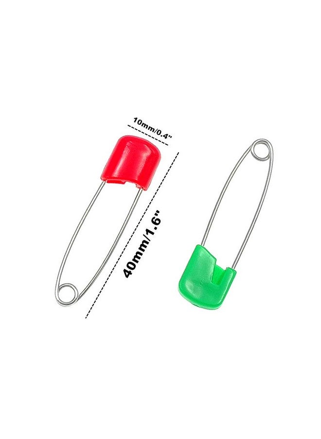 Kinteshun Kinteshun Baby Safety Pins,Kid Secure Clips Diaper Bib Nappy Pin with Safe Lock(50pcs,1.6 inches,7 Assorted Candy Colors) - Image 1