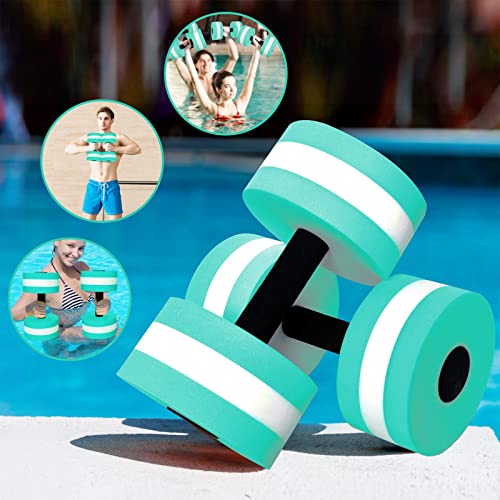 Timoo Aquatic Dumbells Set of 2 Water Dumbbells for Water Aerobics Water Weights for Pool Exercise Set High-Density EVA-Foam Pool Dumbbells, Purple - Image 3