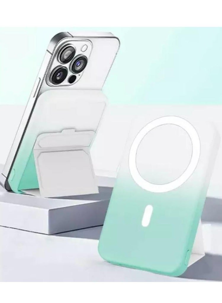 GULFLINK Magnetic Portable Power Bank Charger for Apple iPhone 15/14/13 series 10000mah Colorful Green - Image 4