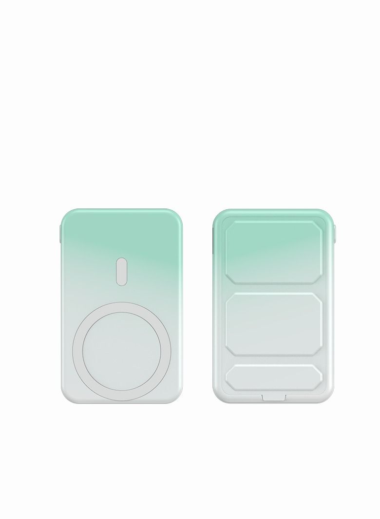 GULFLINK Magnetic Portable Power Bank Charger for Apple iPhone 15/14/13 series 10000mah Colorful Green - Image 1