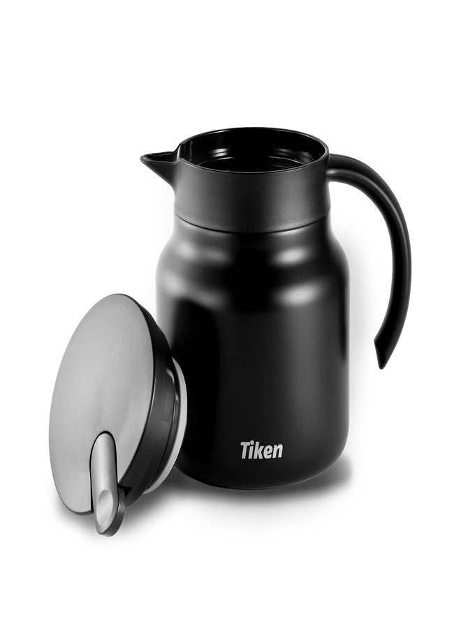 Tiken Coffee Server, 800ML (27 Oz) Thermal Coffee Carafe, Stainless Steel Insulated Vacuum Coffee Carafes For Keeping Hot - Matte Black - Image 5