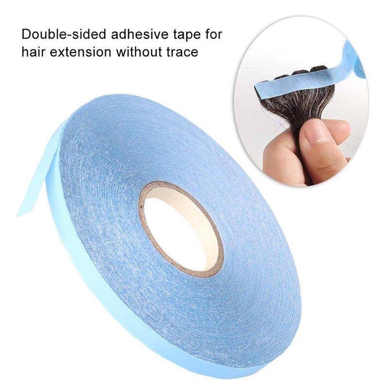 Double Sided Hair Extension Tape, Tape in Hair Extensions Human Hair and Sweatproof 2pcs 3 Yards for Professional Salon and Home Use - Image 4
