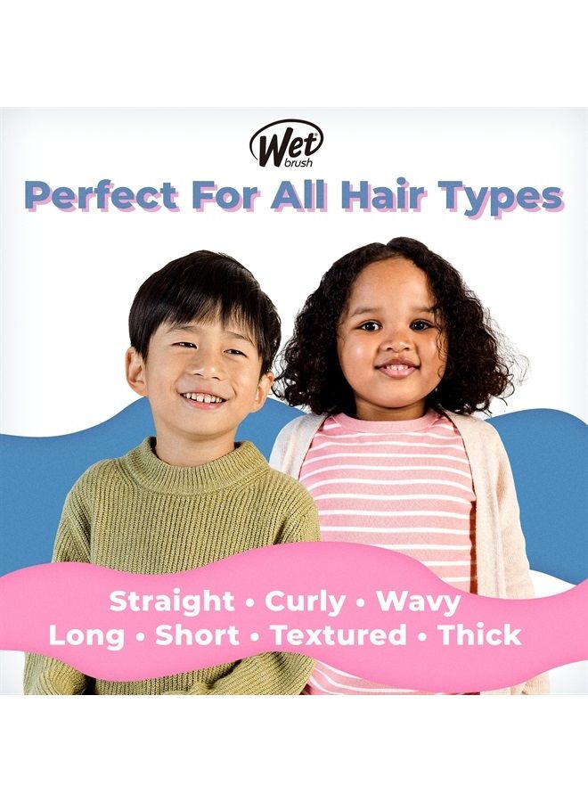 Wet Brush Hair Brush Kids Detangler - Detangling Knots, Snag-Free, Anti-Static Brush, Intelliflex Bristles, No pain, Split-Ends & Hair Breakage, Chevron Print, Easy Hold, Child-Friendly Size - Image 5