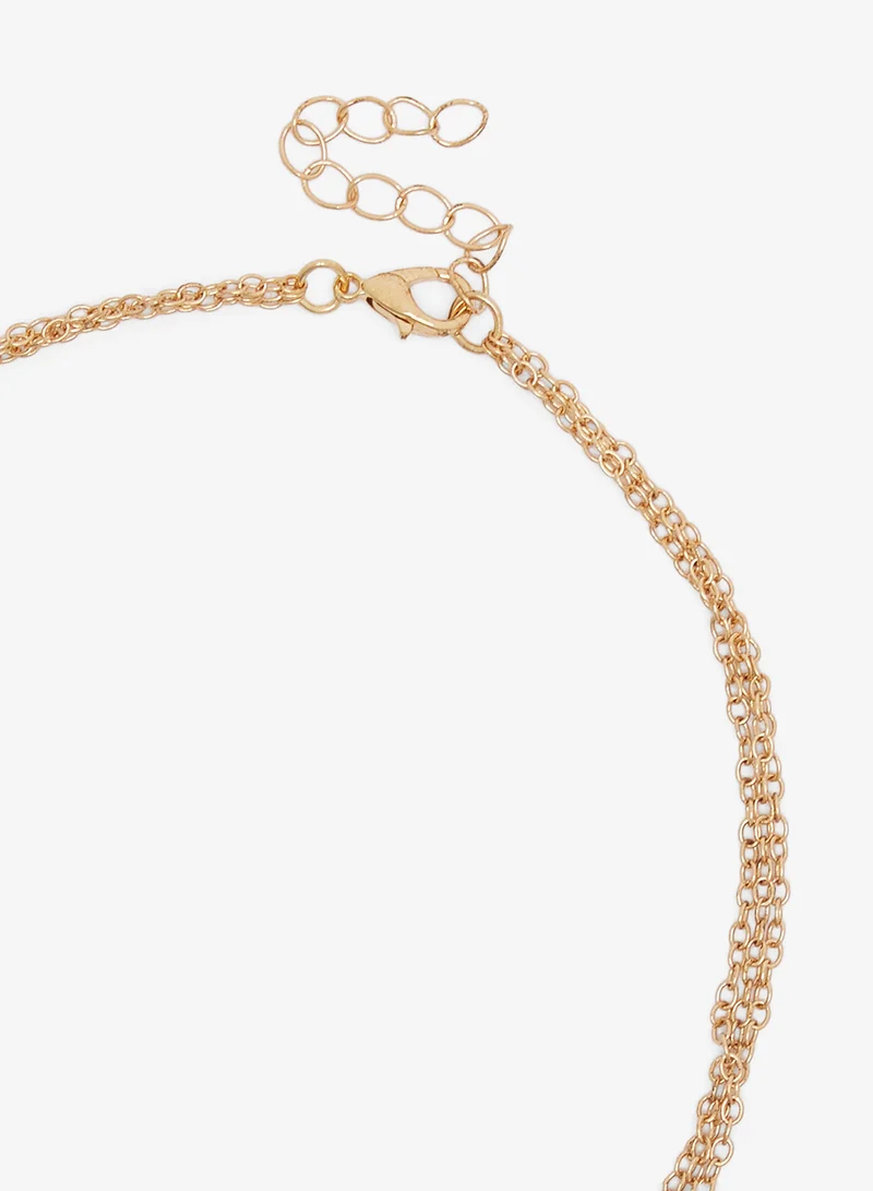 ELLA Layered Multi Charm Boho Necklace