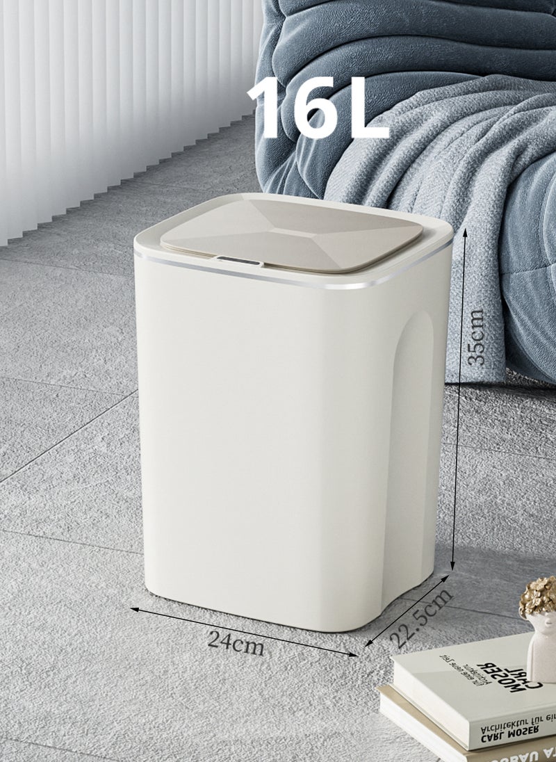 Sharpdo - 16L Smart Trash Can for Home Office and Bathroom, with Automatic Sensor Flip-Up Lid, Rechargeable Model - Image 1
