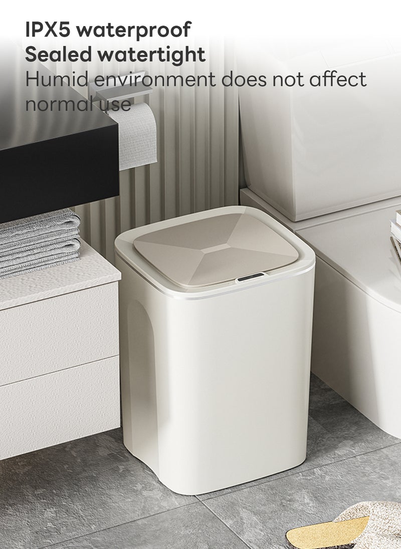 Sharpdo - 16L Smart Trash Can for Home Office and Bathroom, with Automatic Sensor Flip-Up Lid, Rechargeable Model - Image 1