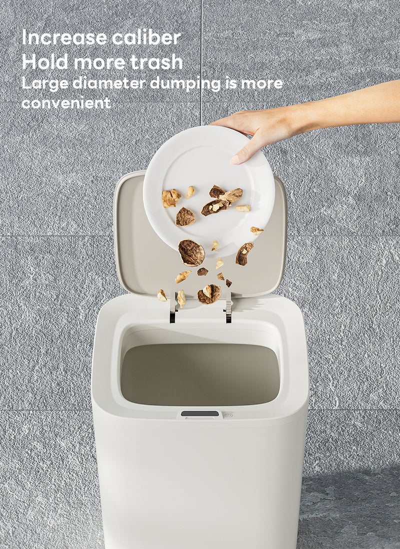 Sharpdo - 16L Smart Trash Can for Home Office and Bathroom, with Automatic Sensor Flip-Up Lid, Rechargeable Model - Image 1