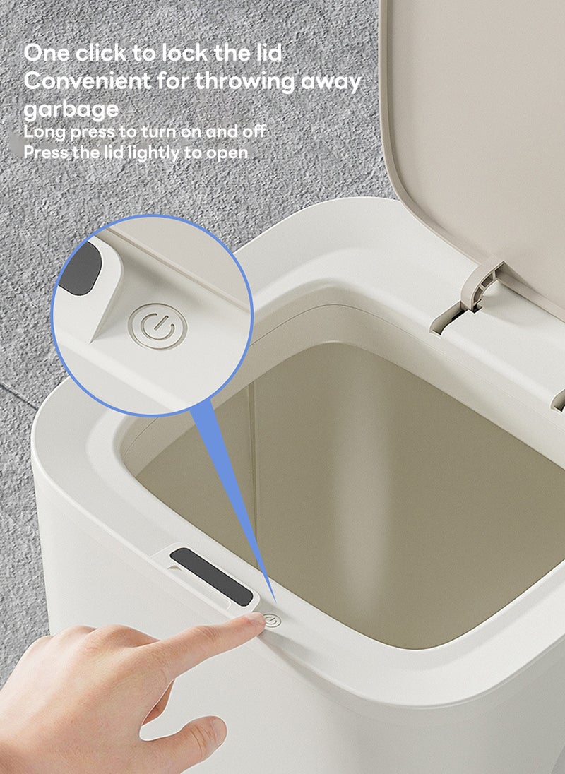 Sharpdo - 16L Smart Trash Can for Home Office and Bathroom, with Automatic Sensor Flip-Up Lid, Rechargeable Model - Image 1