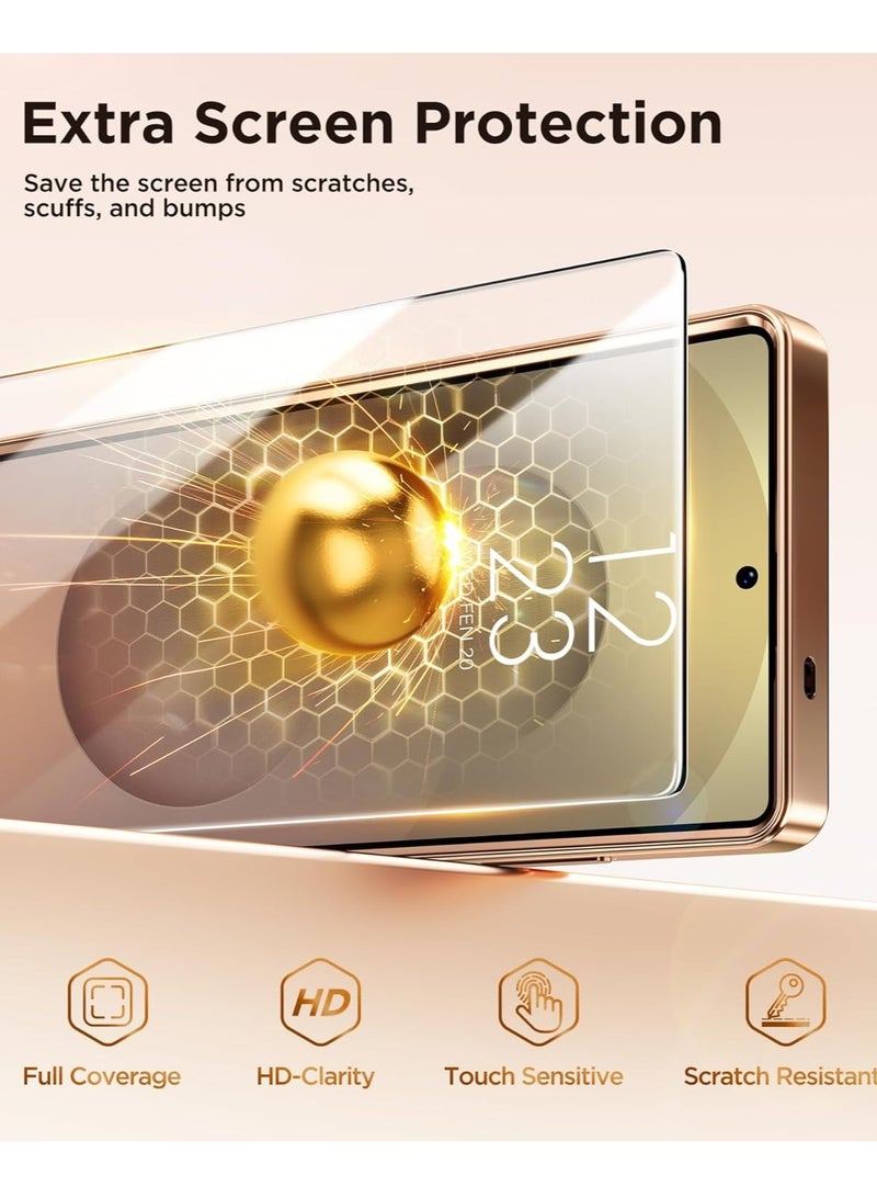 بورتوني غطاء حماية خلفي رفيع مغناطيسي لهاتف Samsung Galaxy S25 Ultra مع دعم MagSafe للشحن اللاسلكي متوافق مع واقي شاشة شفاف عالي الدقة من الزجاج المقوى لهاتف Samsung Galaxy S25 Ultra مقاس 6.9 بوصة - Image 5