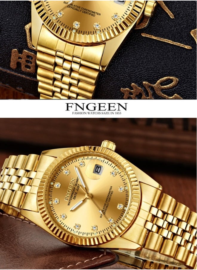 FNGEEN Women's Fashion Waterproof Quartz Watch Gold - pzsku/Z96FC1004A43BFBD0B412Z/45/_/1734682795/5bce7863-d802-4eed-b4db-8dcbd0ad70c3