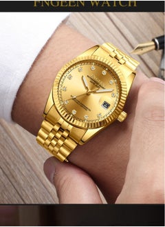 FNGEEN FNGEEN Women's Fashion Waterproof Quartz Watch Gold  - Image 2