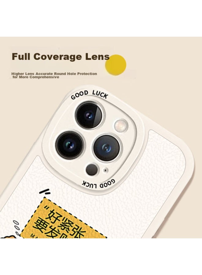 Smorss Apple 16 Pro Max Phone Case Iphone 16 Pro Max Protective Cover Full Coverage Lens Painted Sheepskin Silicone Anti-fall Soft Shell For Men And Women, Get Rich! - Image 4