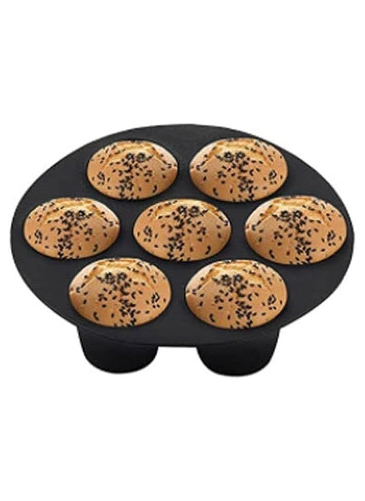 Oasisgalore 7-Cup Silicone Muffin and Cupcake Mold for Air Fryer Baking  - Image 1
