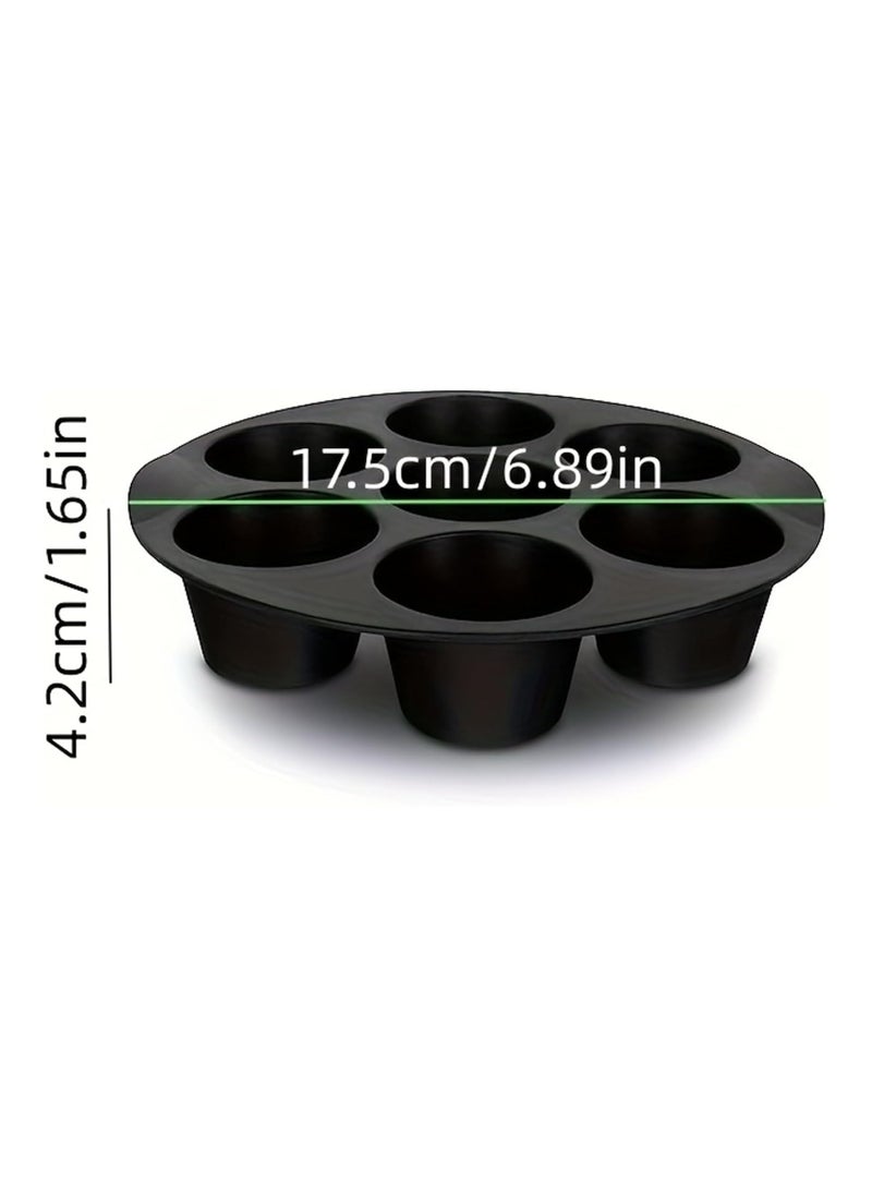 Oasisgalore 7-Cup Silicone Muffin and Cupcake Mold for Air Fryer Baking  - Image 2