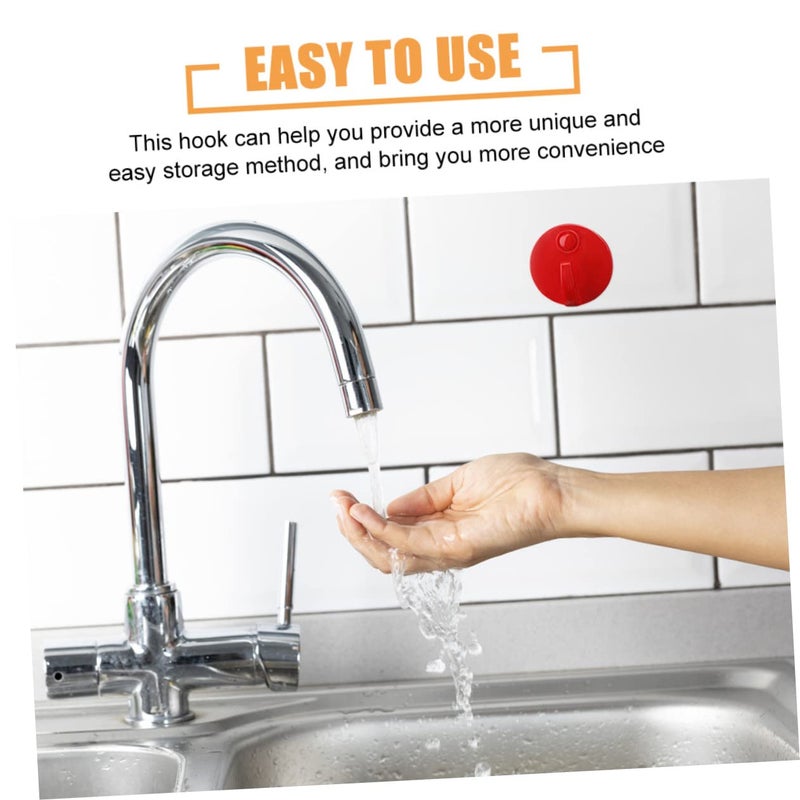 20 Pack Clear Plastic Adhesive Wall Hooks for Kitchen Bathroom Storage - Image 4