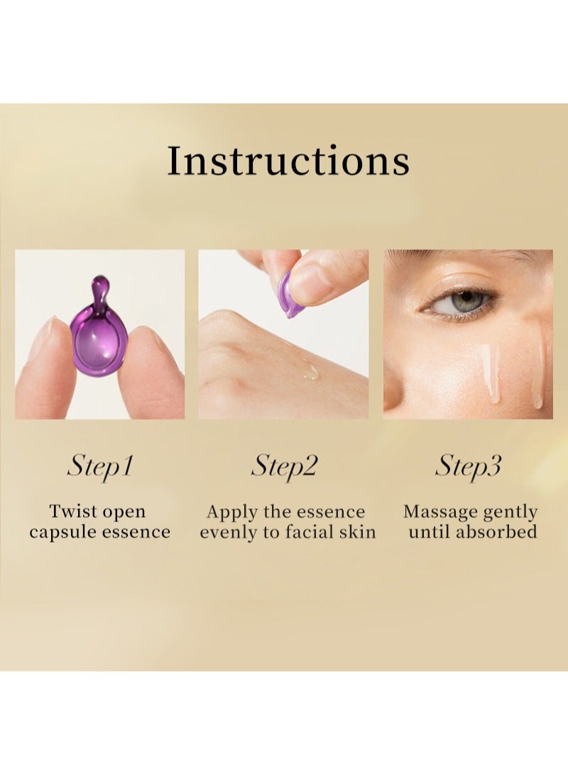 lansiyi Grape Seed Oil Capsules 20 Individual with Grape Seed Oil and Hyaluronic Acid,Anti-Aging Eye Capsules and Instant Lift,Reduces Fine Lines,Wrinkles and Dark Circles,Refreshing Texture  - Image 5