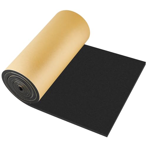 Pangda 1 Piece 157 x 16 x 14 Inch Extra Large Marine Foam Roll Closed Cell Rubber with Adhesive Insulation Sheets Lightweight Single Sided Tape Water Weather Resistant for Craft - Image 1