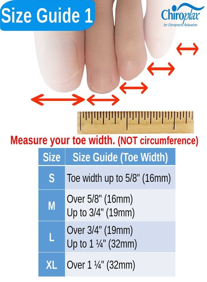 Chiroplax Toe Caps Sleeves Cushions Protectors Tubes Fabric & Gel Lining Finger Toe Separator for Bunion, Hammer Toe, Callus, Corn, Blister (X-Large, 5 Pack) - Image 2